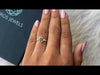 Youtube video of olive asscher cut halo cluster diamond engagement ring