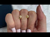 Youtube video of yellow oval cut lab diamond stud earrings