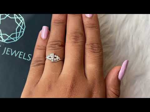 Youtube Video Of Oval Cut Cluster Diamond  Engagement Ring
