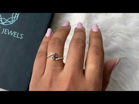 Youtube Video Of Fancy Red Princess Diamond Dainty Rung