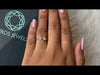 Youtube video of green round lab diamond open cuff ring