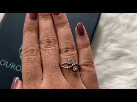 [Youtube Video of Princess Lab Diamond Ring]-[Ouros Jewels]