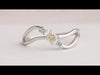 Youtube Video of Three Stone Princess Cut Diamond Engagement Ring