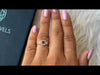 [YouTube video of Asscher Cut Halo Engagement Ring]-[Ouros Jewels]