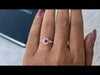 Youtube video of fancy pink cushion cut diamond halo engagement ring