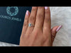 Youtube video of fancy blue color pear cut split shank halo diamond ring