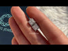 Youtube video of princess cut halo lab diamond stud earrings