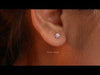 [Youtube Video of Round Diamond Pink and Blue Earrings]-[Ouros Jewels]