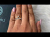 YouTube video of Pear Cut Infinity Shape Dainty Ring