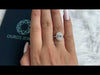 Youtube video of certified oval cut halo diamond engagement ring
