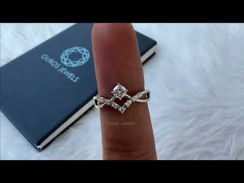 YouTube video of Cushion Cut Infinity Dainty Ring