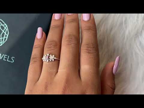 Youtube Video Of Red Oval Flower Anniversary Ring