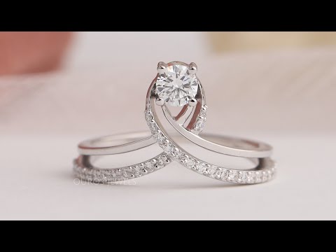 Youtube Video Of Round Cut Lab Grown Diamond Wedding Band 
