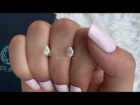 [Youtube Video of Marquise Cut Stud Earrings]-[Ouros Jewels]