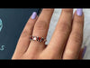 Youtube video of fancy red five stone heart cut lab diamond ring