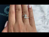 Youtube video of cushion cut bypass set diamond engagement ring