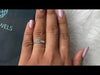 Youtube video of green oval cut lab diamond dainty ring