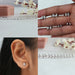 [Collage View of Marquise Diamond Stud Earrings]-[Ouros Jewels]