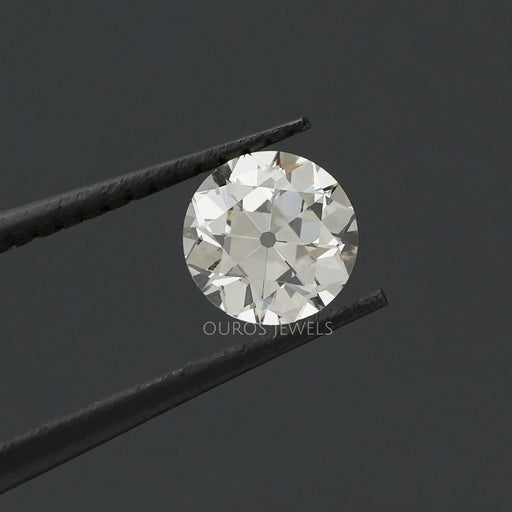 [Old european round cut lab grown diamond]-[Ouros Jewels]