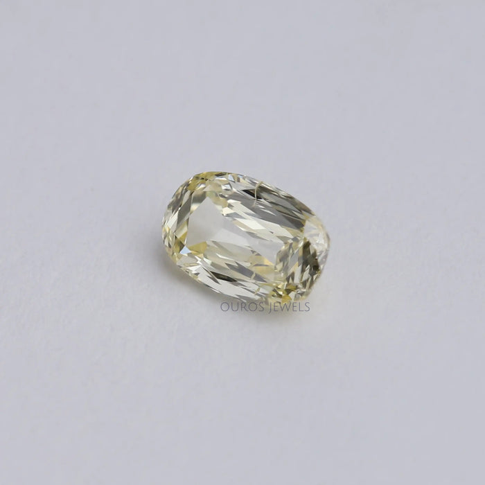 0.75 Carat Vivid Yellow Old Mine Cushion Cut Lab Diamond