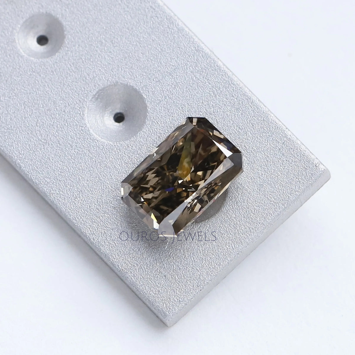 1.65 Carat Olive Radiant Cut Lab Grown Diamond