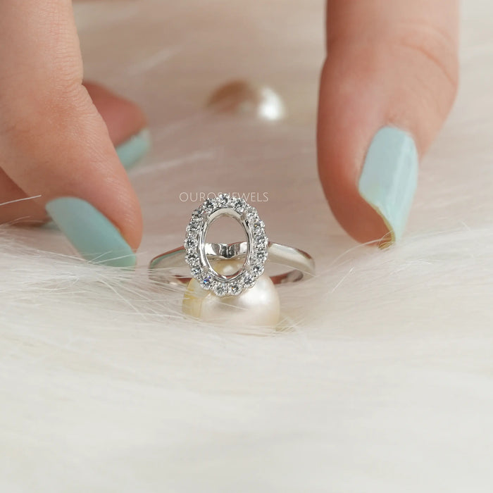 [950 Platinum Diamond Ring]-[Ouros Jewels]