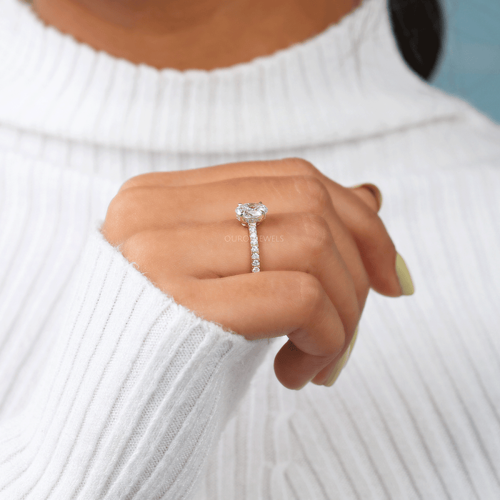 1 Carat TCW Oval Cut Engagement ring – True Love Jewelry