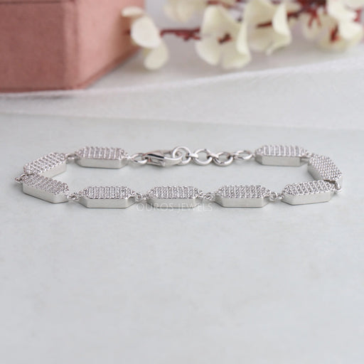 Pave Set Round Diamond Bracelet