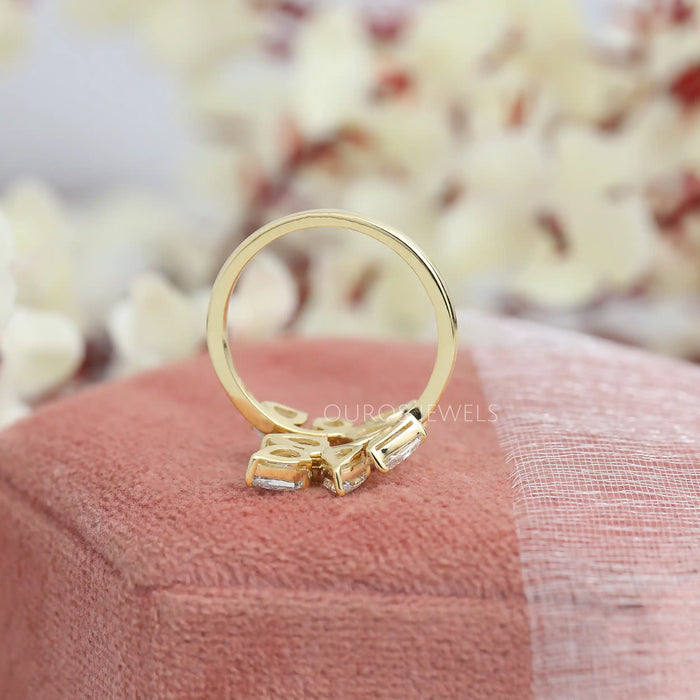 Ornate Cocktail Look Gold Ring