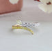 [Yellow Pear Diamond Bypass Engagement Ring]-[Ouros Jewels]