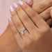 In Finger beautiful Front View Of Pear And Round Shape Lab Diamond Daily Wear Engagement Ring