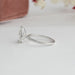 [14k White Gold Diamond Ring]-[Ouros Jewels]