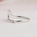Side view of pear cut infinity dainty ring, best gift for your partner.