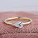 Pear Cut East-West Set Solitaire Diamond Engagement Ring