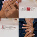 Collage of Cushion Cut Eco Friendly Diamond Engagement Ring
