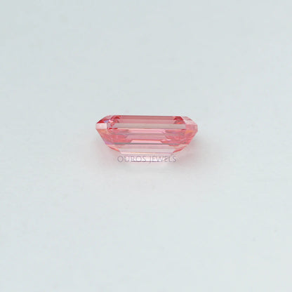 0.76 Carat Each Pink Emerald Cut Lab Grown Diamond Loose