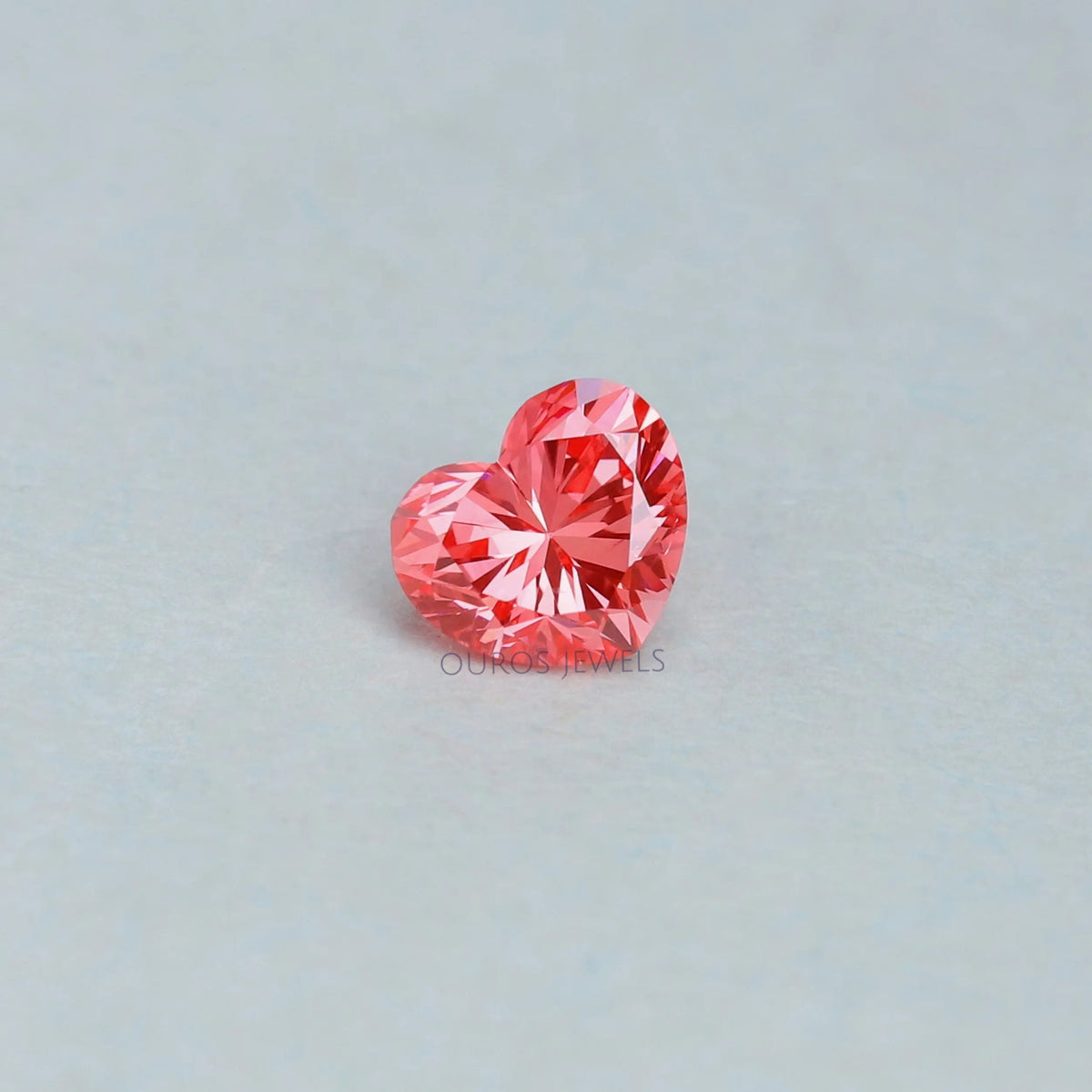 Wholesale Loose Gemstone 8*8mm Sakura Pink Heart Cut Lab Grown