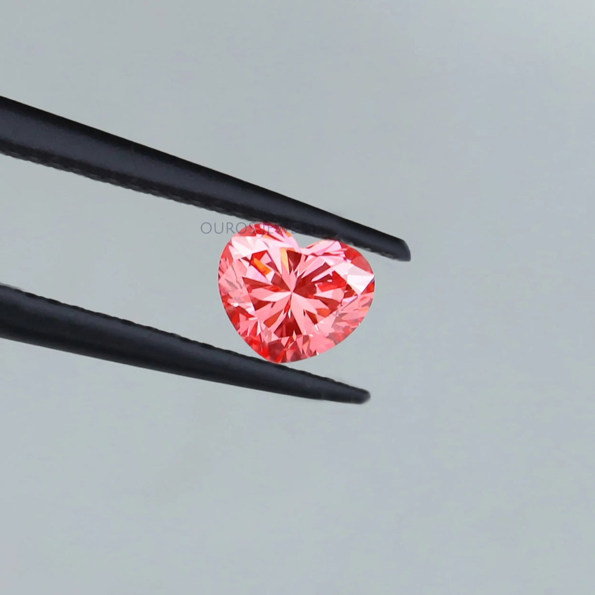 Pink Heart Cut Lab Grown Diamond