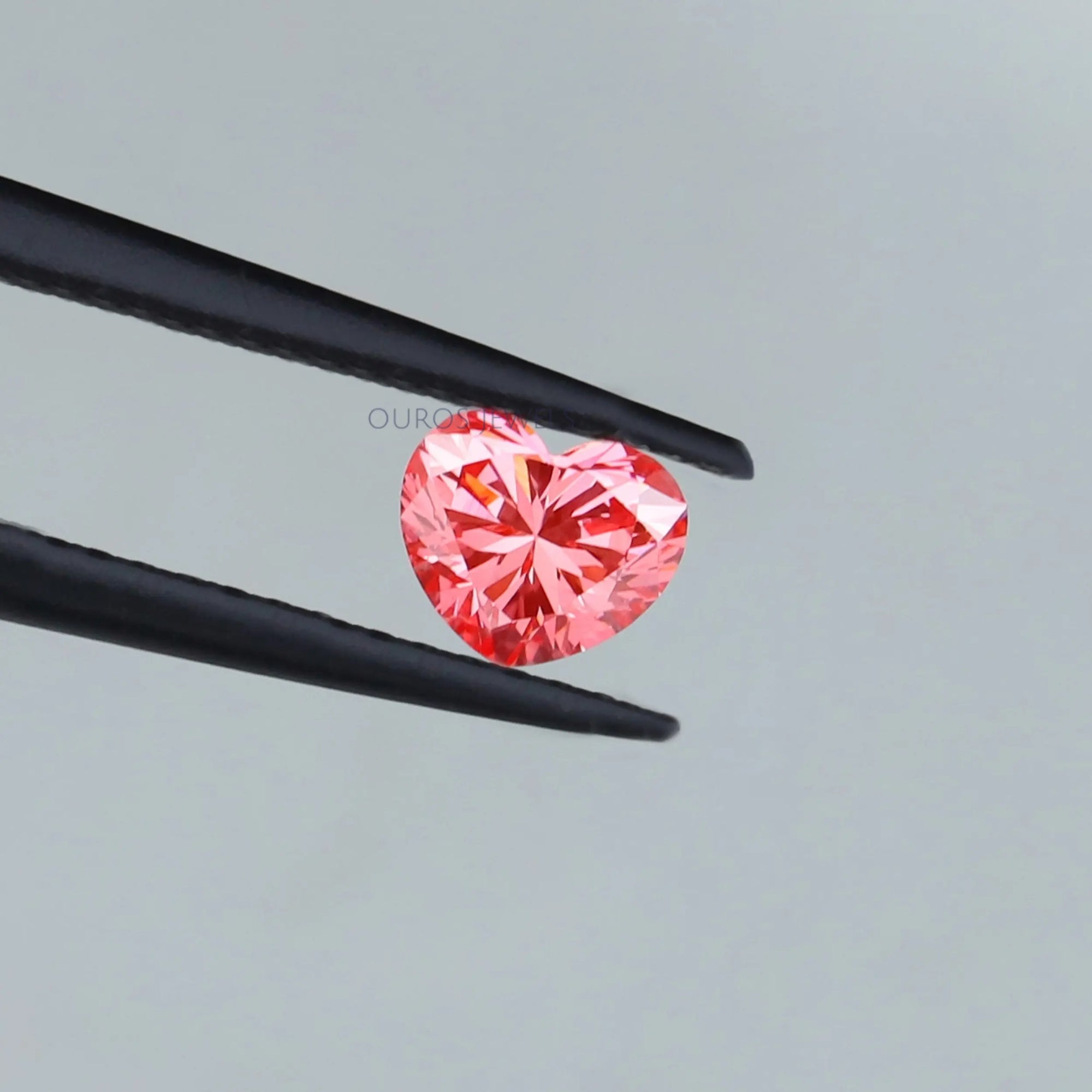 Pink Heart Cut Lab Grown Diamond
