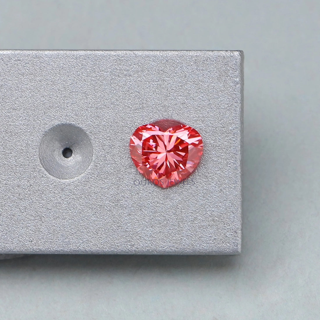 Pink Heart Cut Lab Grown Diamond