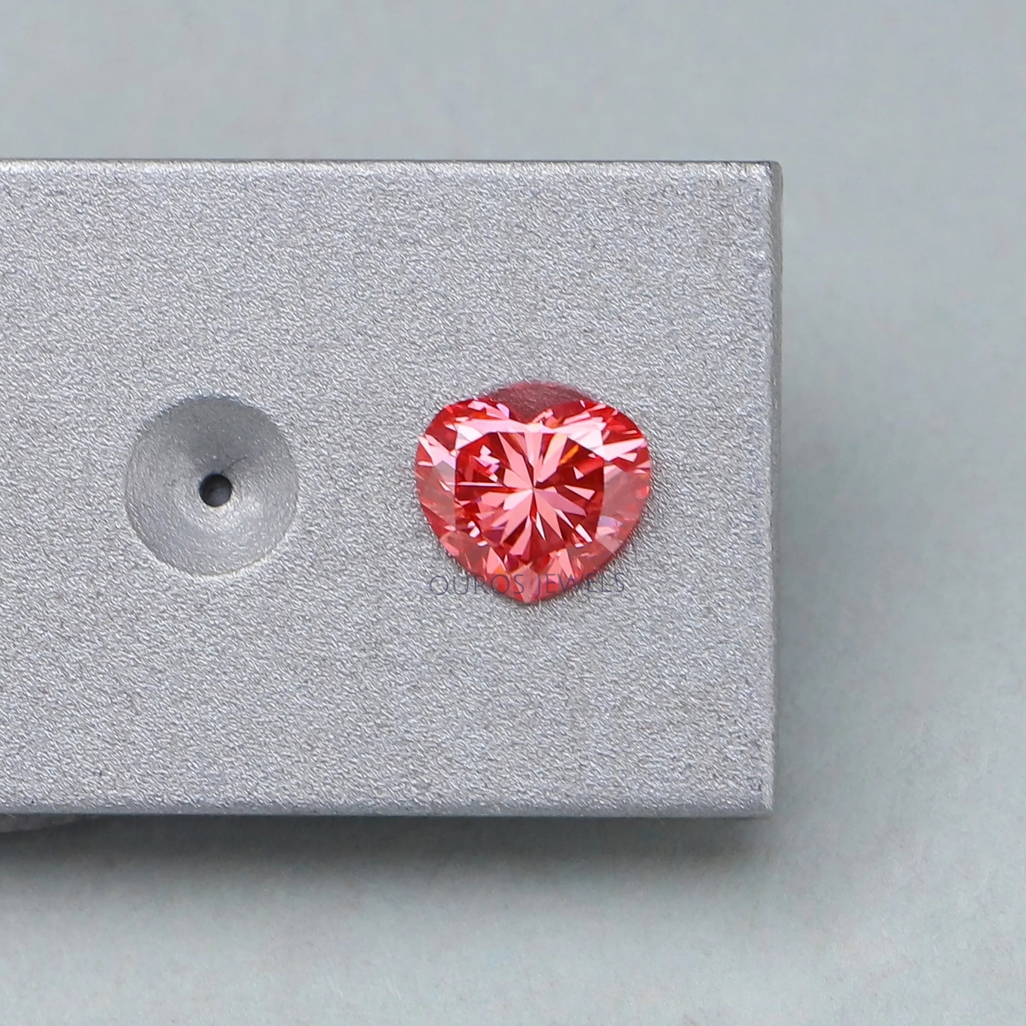 Pink Heart Cut Lab Grown Diamond