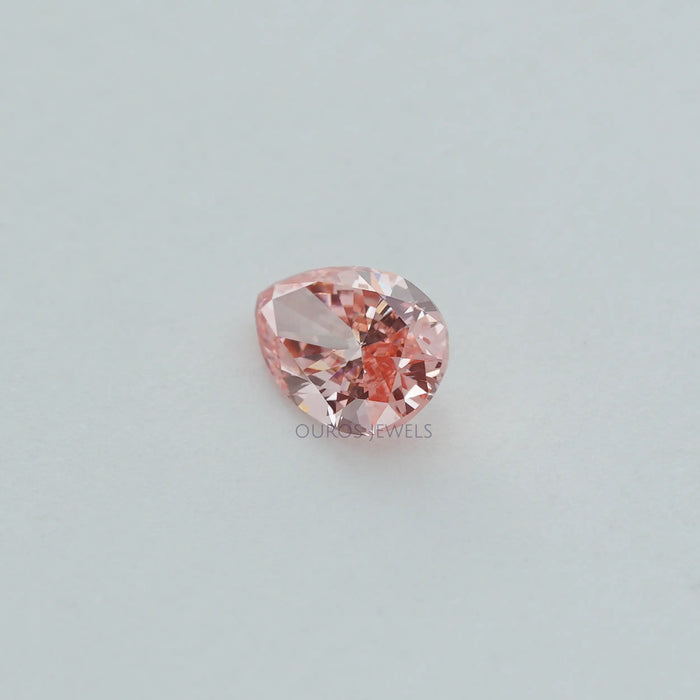 0.42 Carat Each Pink Pear Lab Grown Diamond