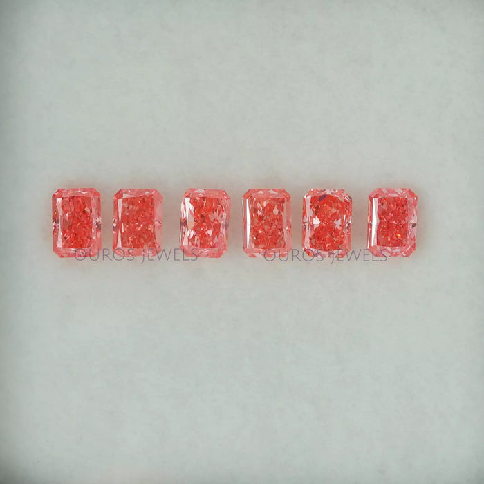 [Pink Radiant Loose Diamonds]-[Ouros Jewels]