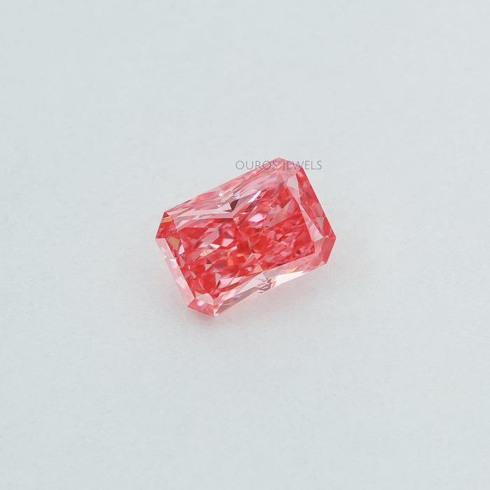 Pink Radiant Cut Lab Grown Diamond