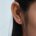 [Radiant Cut Studs In Pink Color]-[Ouros Jewels]