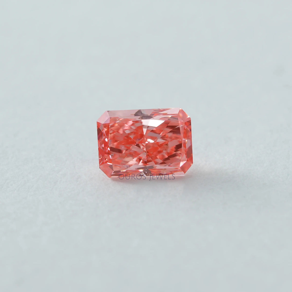 Pink Radiant Loose Lab Diamond Ouros Jewels