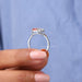 [Two Stone Lab Grown Diamond Engagement Rind In 14k White Gold]-[]