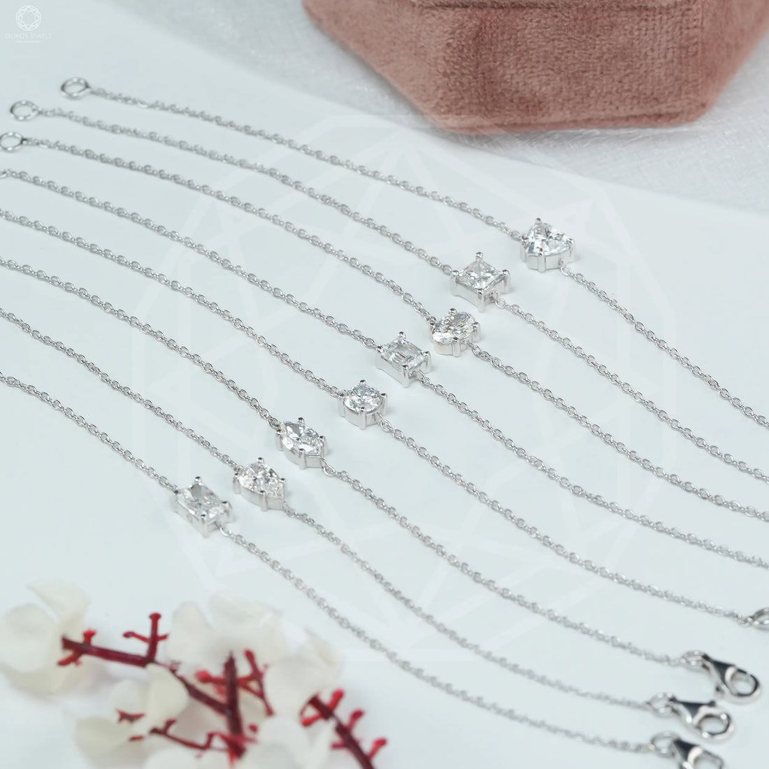 Multi Shape Lab Grown Diamond Solitaire Bracelet