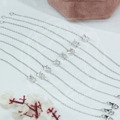 Multi Shape Lab Grown Diamond Solitaire Bracelet