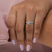 .30 Carat Radiant Cut Lab Grown Diamond Dainty Ring